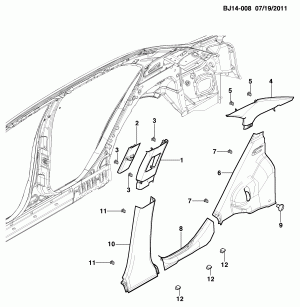 ДЕКОРАТИВНАЯ РАМКА СРЕДНЕЙ СТОЙКИ И ФОРТОЧКИ