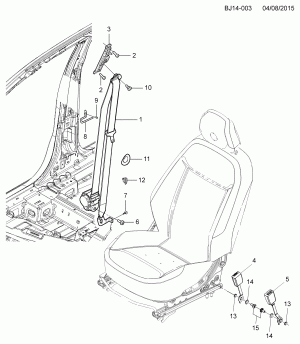 РЕМНИ БЕЗОПАСНОСТИ СИДЕНИЙ/FRONT