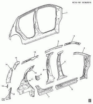 SHEET METAL/BODY PART 2 SIDE FRAME