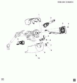 STEERING COLUMN PART 2 SWITCHES & COVERS