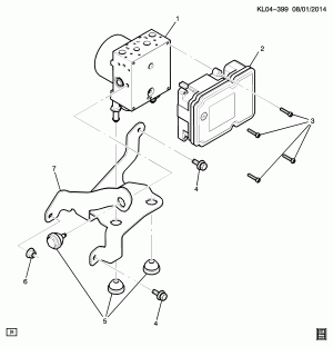 BRAKE PRESSURE MODULATOR VALVE