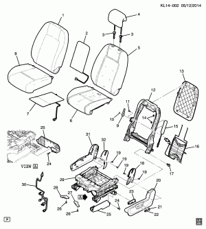 SEAT ASM/DRIVER SEAT PARTS (POWER AH5)