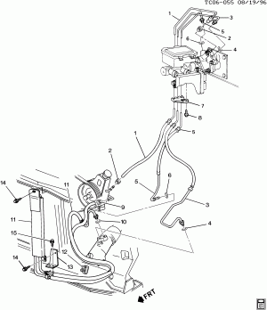STEERING PUMP LINES (HYD BRAKE BOOSTER, 4-WHEEL DISC JF9)