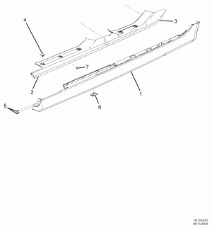 ORNAMENTATION AND WIPERS (ROCKER PANEL SKIRTS)(XY2)