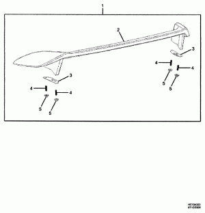ORNAMENTATION AND WIPERS (DECKLID SPOILER)(XY2)