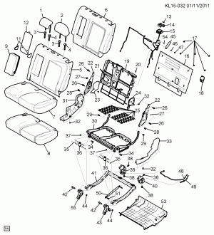 SEAT ASM/REAR 60%-SEAT PARTS (SPLIT BACK AM9)