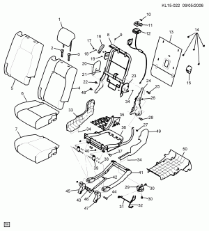 SEAT ASM/REAR 40%(TUMBLE)