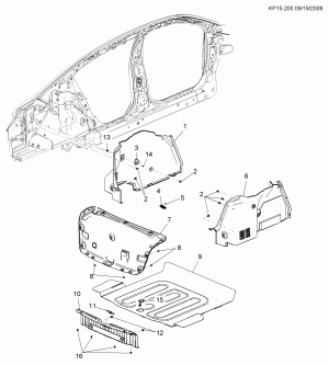 COMPARTMENT TRIM/REAR