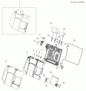 SEAT ASM/REAR BACK-60% SIDE