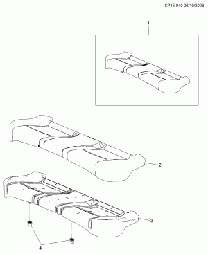 SEAT ASM/REAR CUSHION (A64) FOLDING TYPE