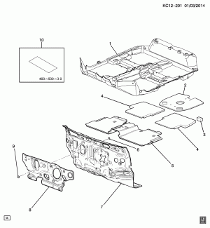 ИЗОЛЯЦИЯ/КУЗОВА (LHD)