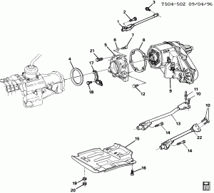 TRANSFER CASE ADAPTER (AUTOMATIC TRANSMISSION)