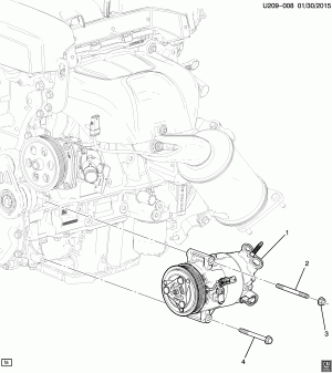 A/C COMPRESSOR MOUNTING (LCV/2.5A)