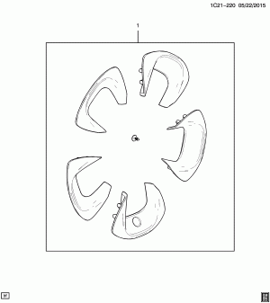 INSERT PKG/WHEEL-15" WHEEL (DESIGN 1 & 2)