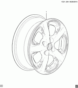 WHEEL PKG/15" ALLOY (DESIGN 1,2 & 4)