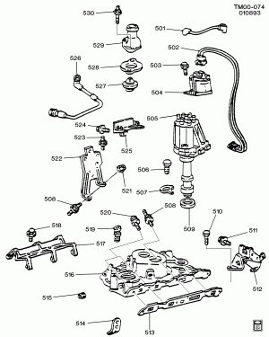 ENGINE ASM-4.3L V6 PART 5 MANIFOLD & FUEL RELATED PARTS (LB4/4.3Z,LU2/4.3B)
