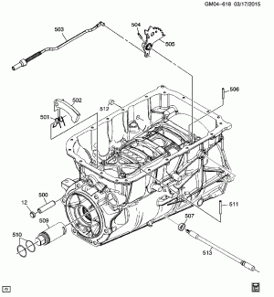 AUTOMATIC TRANSMISSION (MYA) (6L45) PARK LOCK LINKAGE(MX0)