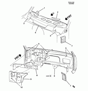 INSULATORS/DASH PANEL (INNER)