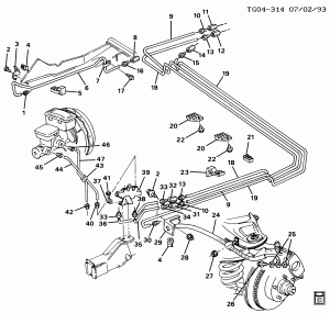 BRAKE LINES/FRONT (JB5,JB7)