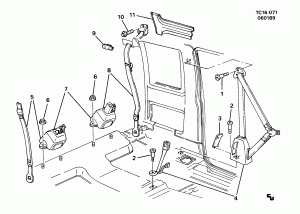 SEAT BELTS/BUCKET SEAT (A50)