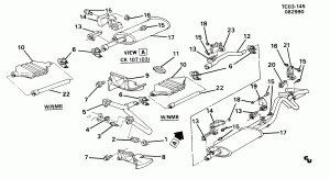 EXHAUST SYSTEM-V8 (L05/5.7K, W/7200 LB GVW RATING C5Z)