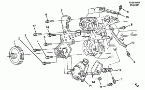 STEERING PUMP MOUNTING (L19/7.4N)