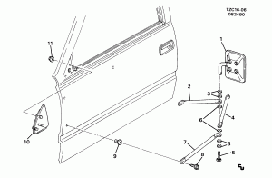 MIRROR/OUTSIDE REAR VIEW (W/CAMPER TYPE DF2)