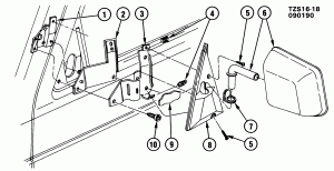 MIRROR/OUTSIDE REAR VIEW (D44 & D45)