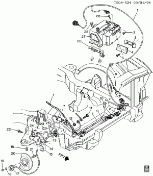 BRAKE ELECTRICAL SYSTEM (4 WHEEL ANTI-LOCK)