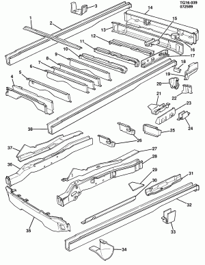 UNDERBODY FRAMING (125" WHEELBASE)