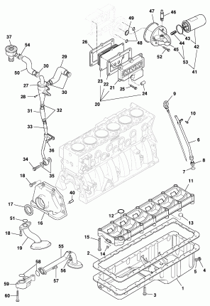 Lubrication - Diesel engine LA5 MWM