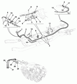 Fuel line - Gasoline engine - Pick-up - GrandBlazer