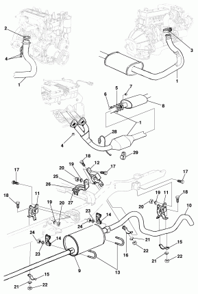 Exhaust system - Pick-up