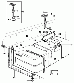 Fuel reservoir - GMC 6.100 - 6.150