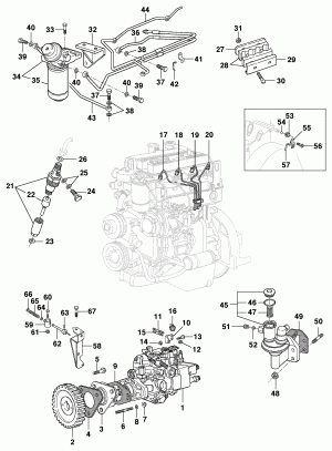 Fuel system - Diesel engine L4A Maxion