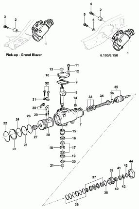 Hydraulic steering box - Option N40