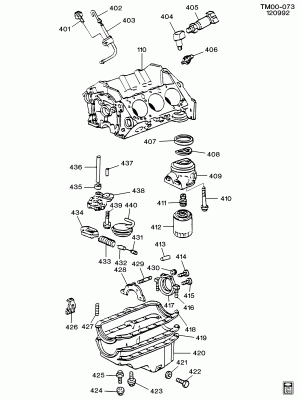 ENGINE ASM-4.3L V6 PART 4 OIL PUMP,PAN & RELATED PARTS (LB4/4.3Z,LU2/4.3B)