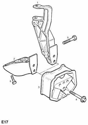 КРЕПЛЕНИЯ ДВИГАТЕЛЯ (ПРОДОЛЖ.)