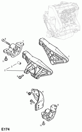 КРЕПЛЕНИЯ ДВИГАТЕЛЯ