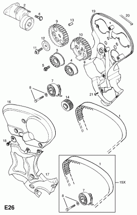 КРЫШКА ПРИВОДНОГО РЕМНЯ