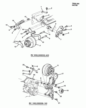 A/C COMPRESSOR MOUNTING (L05/5.7K)