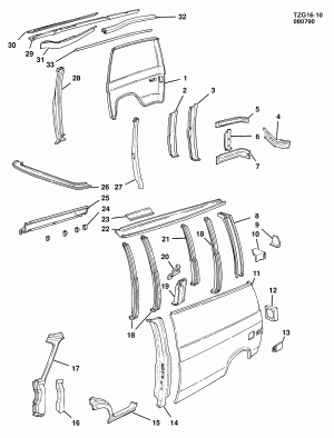 SHEET METAL/BODY SIDE (EXC WINDOWS)