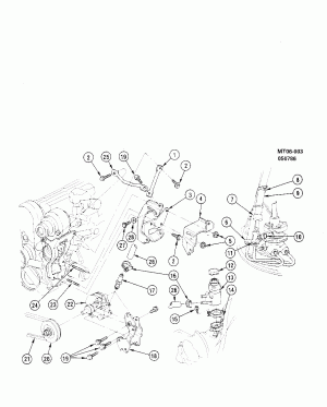 STEERING PUMP MOUNTING-1.6L L4 (L17/1.6C)