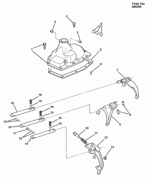 4-SPEED MANUAL TRANSMISSION (M20) PART 2 (CONTROL HOUSING)
