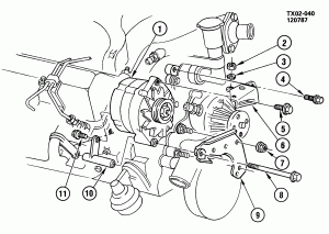 GENERATOR MOUNTING (LH6/6.2C,LL4/6.2J)