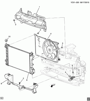 RADIATOR MOUNTING & RELATED PARTS (C41)