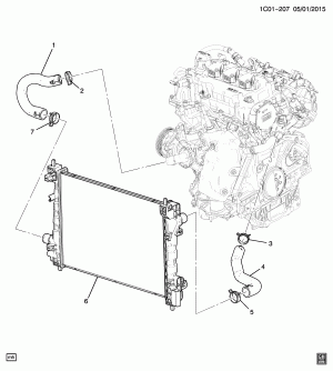 HOSES & PIPES/RADIATOR (L5Q/1.0-7)