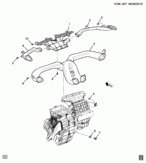 A/C AIR DISTRIBUTION SYSTEM