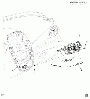 A/C & HEATER CONTROL ASM (C60, ENGINE CONTROL KL9)
