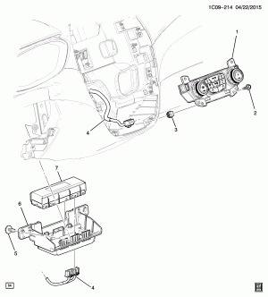 A/C & HEATER CONTROL ASM (C68)